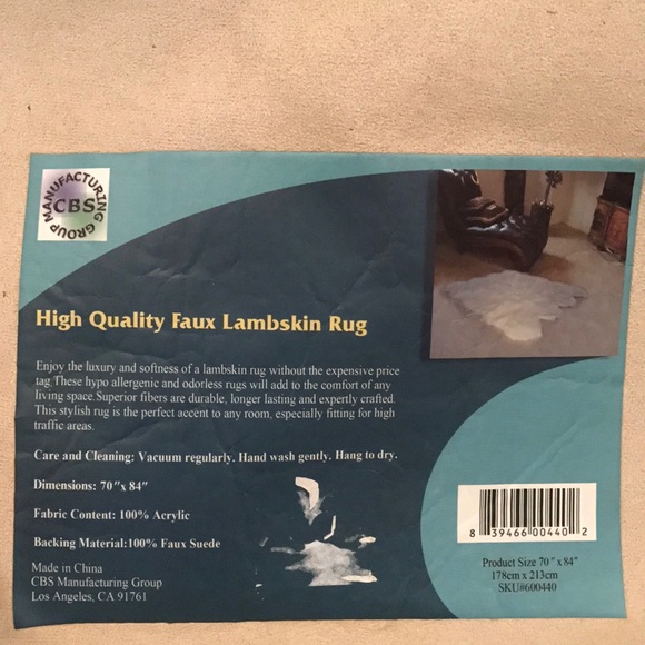 Faux Fur Rug - Picture 6 of 6